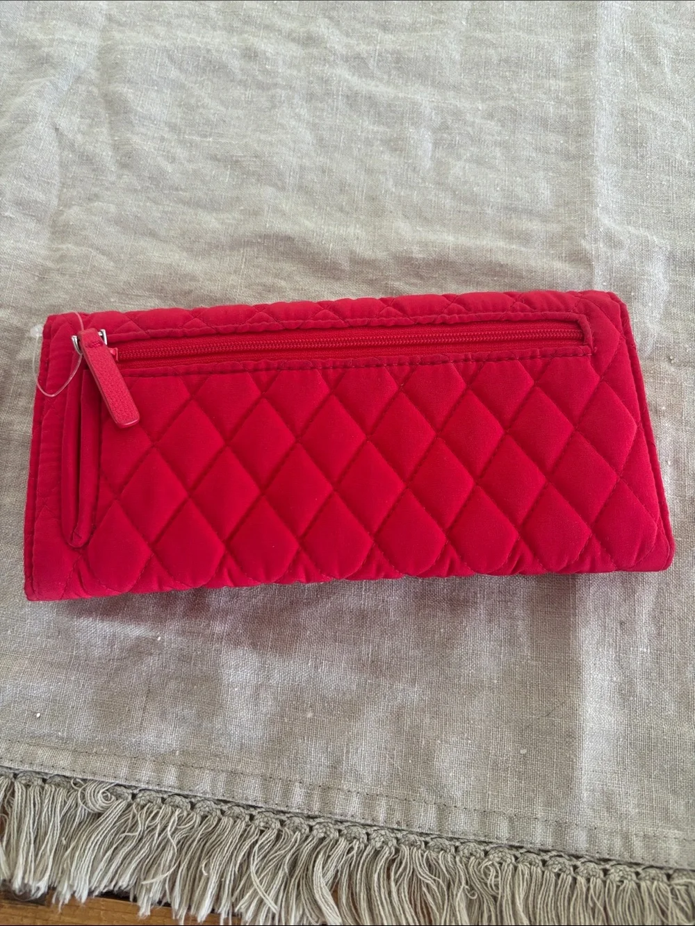 Vera Bradley Quilted Red Clutch Wallet